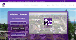 Desktop Screenshot of hillsborochamberor.com