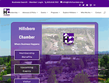Tablet Screenshot of hillsborochamberor.com